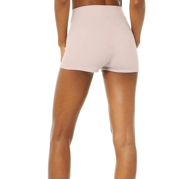 Alo Yoga Micro-Waffle Pleasant Boyshort - Picture 3 of 6